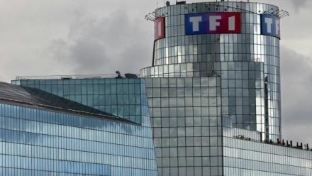 Le siège de TF1, à Boulogne-Billancourt (Hauts-de-Seine), le 21 avril 2025