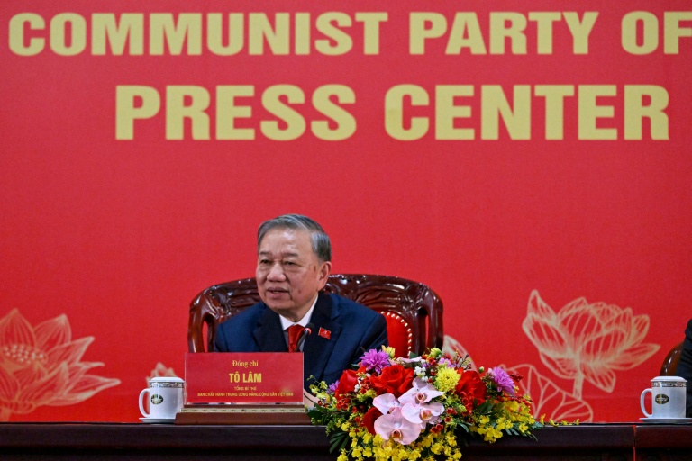 To Lam au 14e congrès du parti communiste vietnamien, le 23 janvier 2026 à Hanoï
