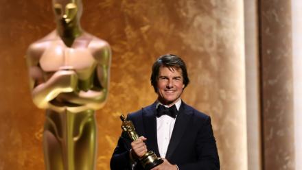 L'acteur américain Tom Cruise reçoit un Oscar d'honneur pour l'ensemble de sa carrière à Hollywood le 16 novembre 2025