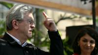 Le leader de La France insoumise Jean-Luc Mélenchon lors d'un rassemblement à l'occasion dela Fête du Travail, le 1er mai 2026 à Paris