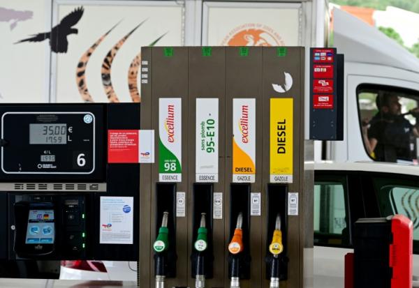 Des pompes à carburant dans une station-service TotalEnergies à Montpellier, le 9 mars 2026