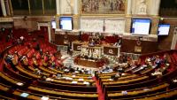 Un hémicycle de l'Assemblée nationale quasi déserté pour l'ouverture du débat budgétaire de la Sécurité sociale à Paris, le 20 octobre 2026