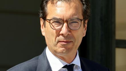Le ministre du Travail Jean-Pierre Farandou  à la sortie du Conseil des ministres le 27 mai 2026 à Paris