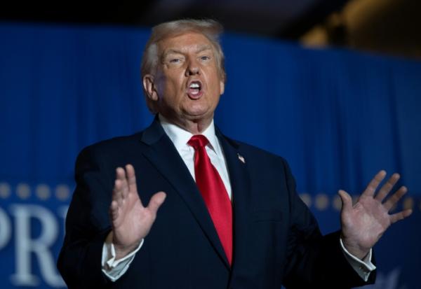 Donald Trump lors d'un rallye organisé sur le thème du coût de la vie à Mount Pocono, en Pennsylvanie, le 9 décembre 2025