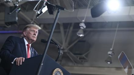 

Le président américain Donald Trump, à Perry, en Georgie, le 24 octobre 2026.
