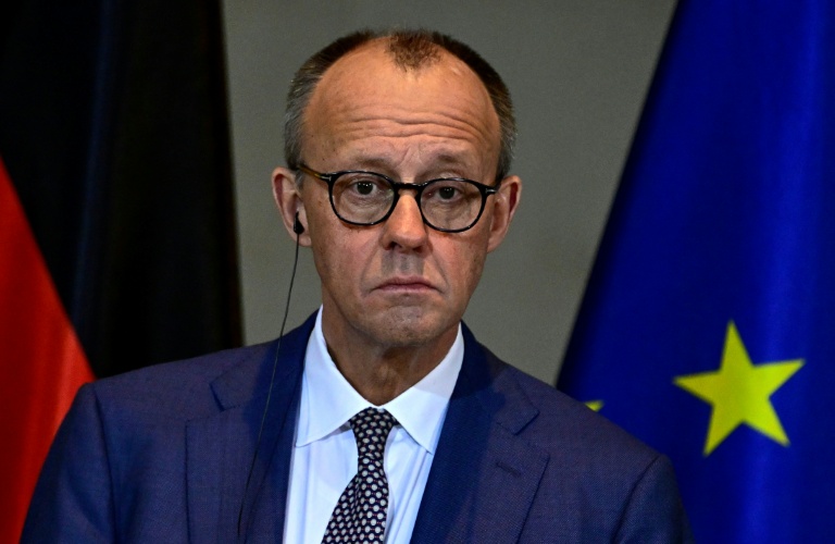 Le chancelier allemand Friedrich Merz s'exprime lors d'une conférence de presse à la Chancellerie à Berlin, le 29 janvier 2026