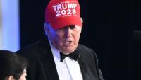 Le président américain Donald Trump pendant le gala de la presse à Washington, le 24 juillet 2026