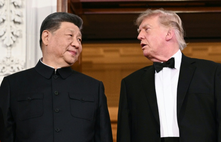 Le président chinois Xi Jinping et le président américain Donald Trump avant un dîner de gala à la Maison Blanche, le 24 septembre 2026 à Washington