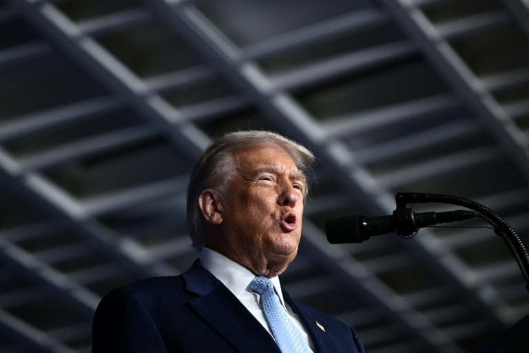 Le président américain, Donald Trump, s'exprime lors d'une conférence organisée par McDonald's, le 17 novembre 2025 à Washington