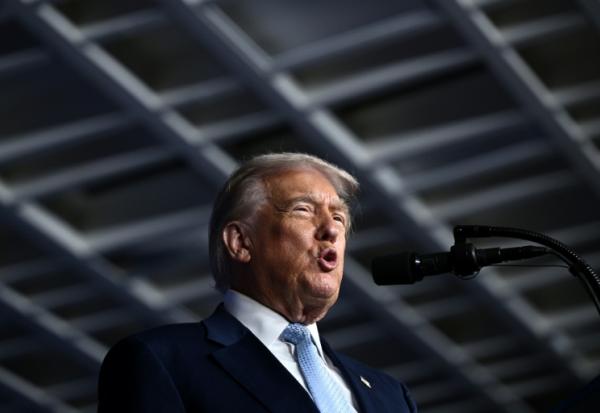 Le président américain, Donald Trump, s'exprime lors d'une conférence organisée par McDonald's, le 17 novembre 2025 à Washington