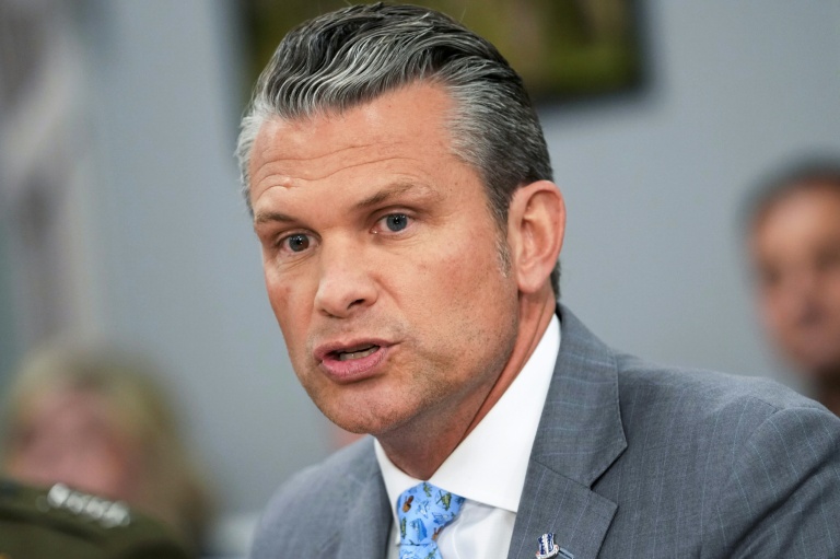 Le ministre américain de la Défense Pete Hegseth au Pentagone, le 15 octobre 2026 à Washington