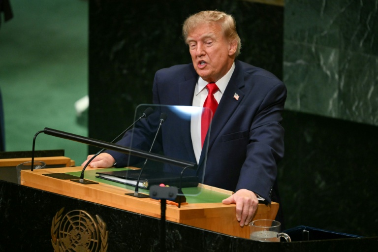 Donald Trump lors de son discours à l'ONU à New York, le 22 septembre 2026