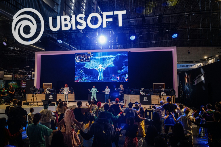 Le stand Ubisoft lors de la 14ème édition de la Paris Game Week, le 23 octobre 2024