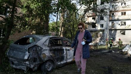 Après des frappes russes à Kiev, le 19 juillet 2026