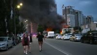 Après de nouvelles frappes russes à Kiev, en Ukraine, le 6 juin 2026 