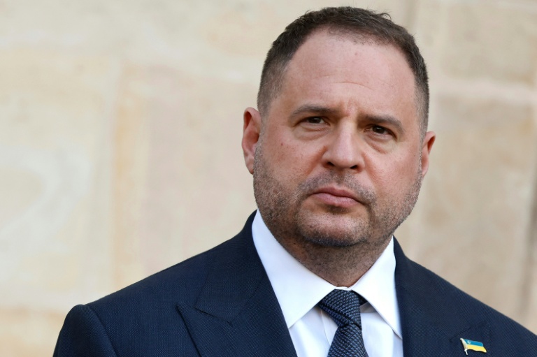 Le chef du cabinet présidentiel ukrainien, Andriï Iermak, arrive à l'Elysée à Paris, le 26 mars 2025