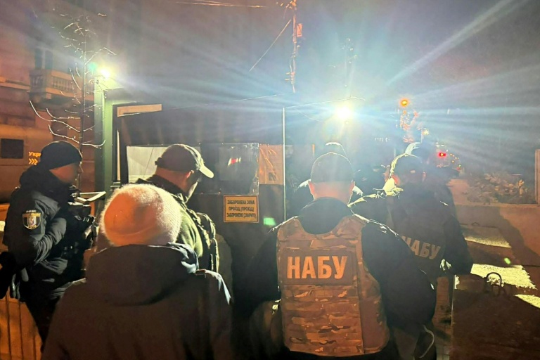 Sur cette photo prise et fournie à l'AFP par le média ukrainien 