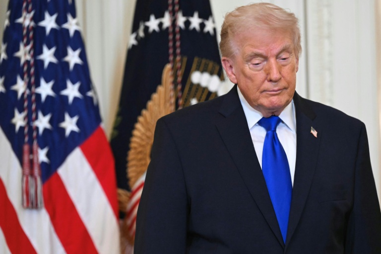 Le président américain Donald Trump à la Maison Blanche, le 23 février 2026 à Washington