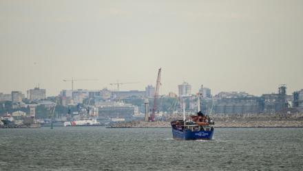 L'entrée du port de Constanta, en Roumanie, le 18 mai 2026