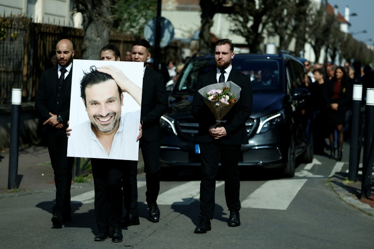 Ultime hommage à l'acteur Bruno Salomone à Joinville-le-Pont, dans le Val-de-Marne,le 23 mars 2026