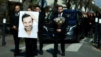 Ultime hommage à l'acteur Bruno Salomone à Joinville-le-Pont, dans le Val-de-Marne,le 23 mars 2026