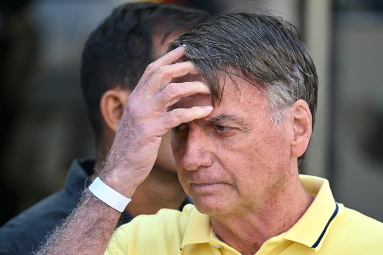 L'ex-président brésilien Jair Bolsonaro à Brasilia le 26 août 2025
