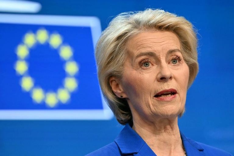 La présidente de la Commission européenne Ursula von der Leyen, le 16 octobre 2026 à Bruxelles
