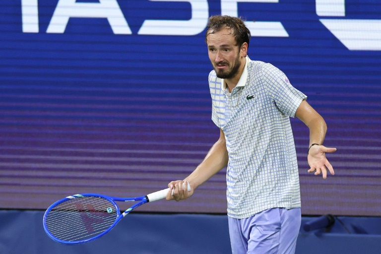 Le Russe Daniil Medvedev battu par le Français Benjamin Bonzi dès le 1er tour de l'US Open, le 24 août 2025 à New York