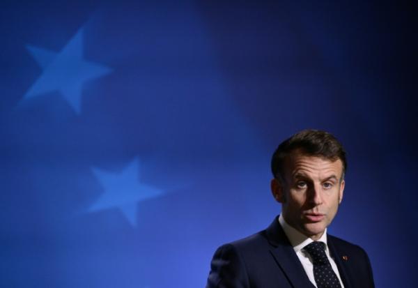 Le président français Emmanuel Macron à Bruxelles le 19 décembre 2025