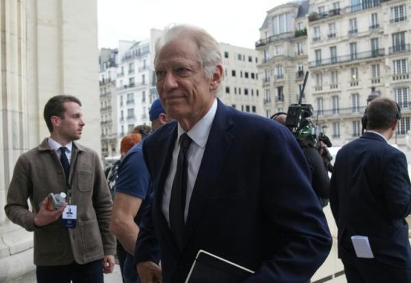 L'ancien Premier ministre Dominique de Villepin à Paris le 9 octobre 2025