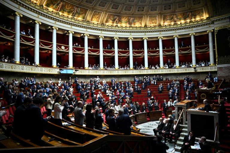 A l'Assemblée nationale, à Paris, le 7 avril 2026