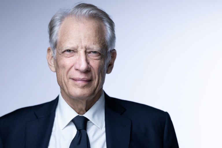 L'ancien Premier ministre Dominique de Villepin à Paris le 4 avril 2025