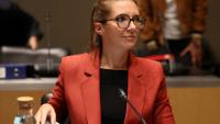 La ministre déléguée chargée de l'Égalité entre les femmes et les hommes, Aurore Bergé, à l'Assemblée nationale le 16 septembre 2026