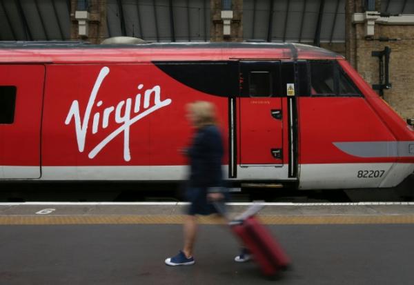 Un train exploité par Virgin Trains à la gare de Londres-King's Cross, le 16 mai 2018