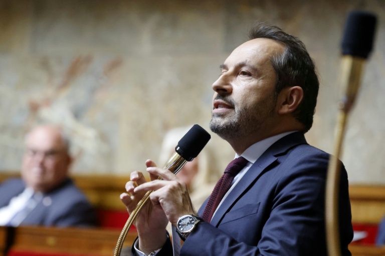 Le député RN du Nord Sébastien Chenu à l'Assemblée nationale, le 29 avril 2025. 