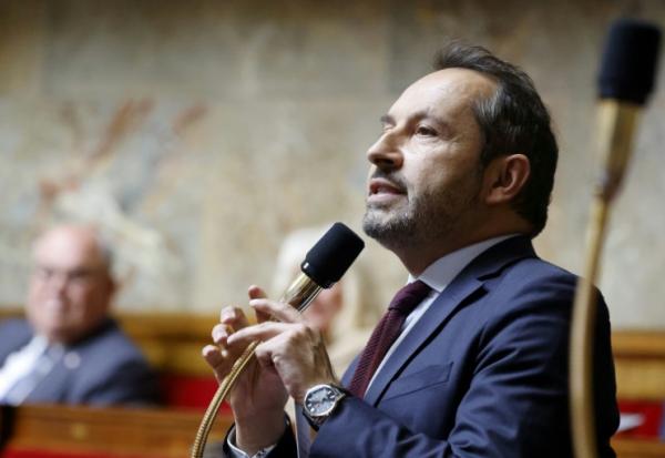Le député RN du Nord Sébastien Chenu à l'Assemblée nationale, le 29 avril 2025. 