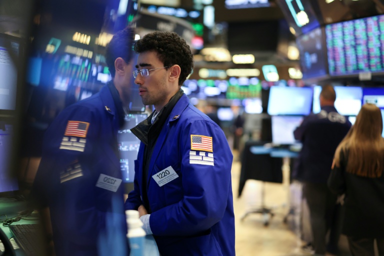Un opérateur à la Bourse de New York, le 15 août 2025