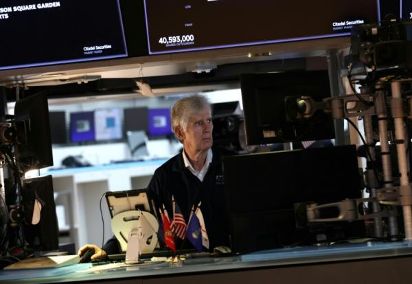 Un opérateur à la Bourse de New York le 7 octobre 2025