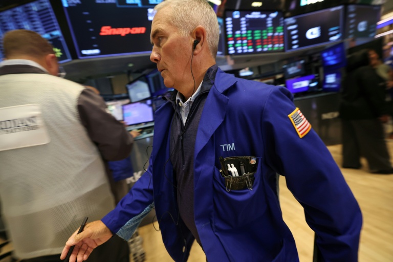 Un opérateur à la Bourse de New York, le 7 août 2025