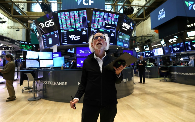 Un opérateur à la Bourse de New York, le 11 août 2025