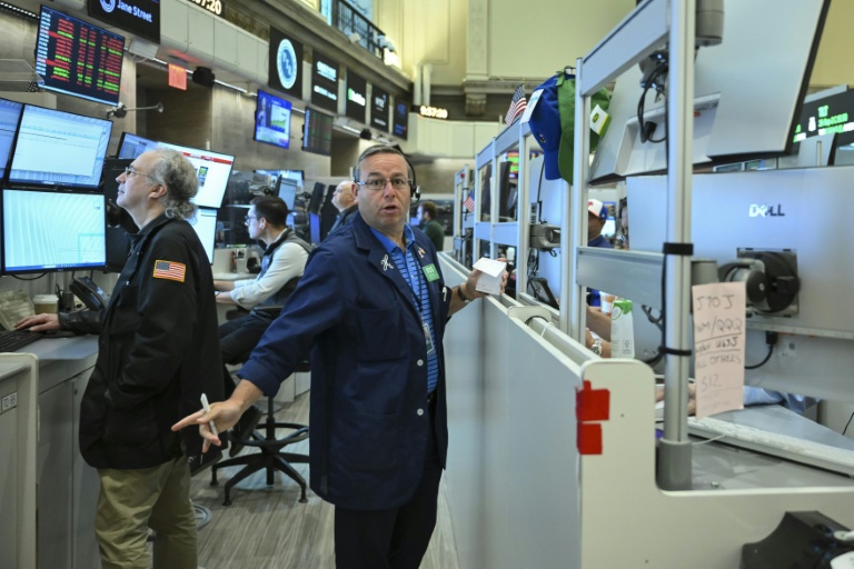Des opérateurs à la Bourse de New York le 24 août 2026