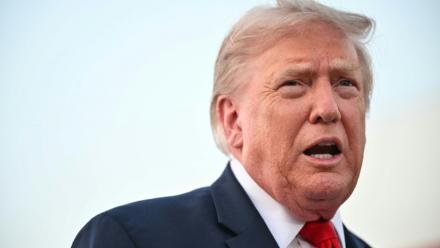 Le président américain Donald Trump à la base aérienne Andrews, dans l'Etat américain du Maryland, le 19 juillet 2026