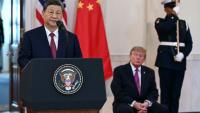 Le président chinois Xi Jinping s'exprime à la Maison Blanche aux côtés du président américain Donald Trump, le 24 septembre 2026 à Washington
