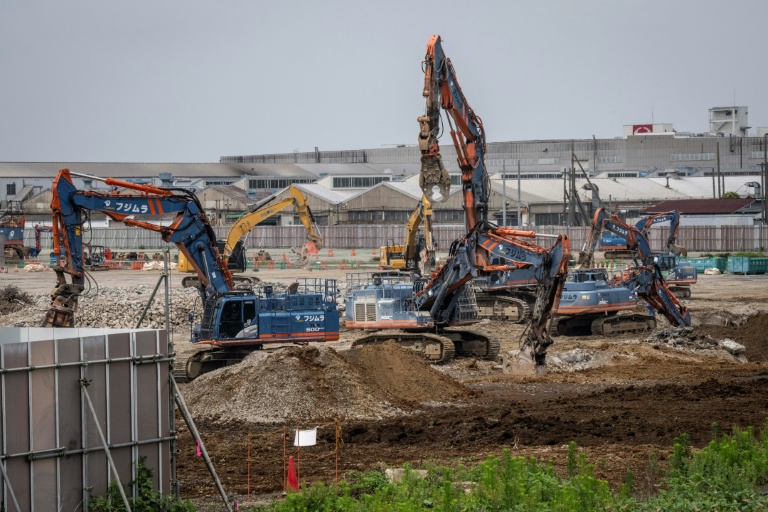 Le chantier d'un centre de données à Hino, dans la préfecture de Tokyo, au Japon, le 30 juin 2026
