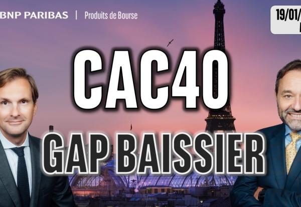 CAC 40 : Gap baissier  - 100 % Marchés - 19/01/2026 - M