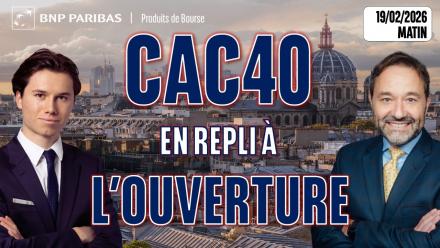 CAC40 : en repli à l'ouverture - 100 % Marchés - 19/02/2026 - M