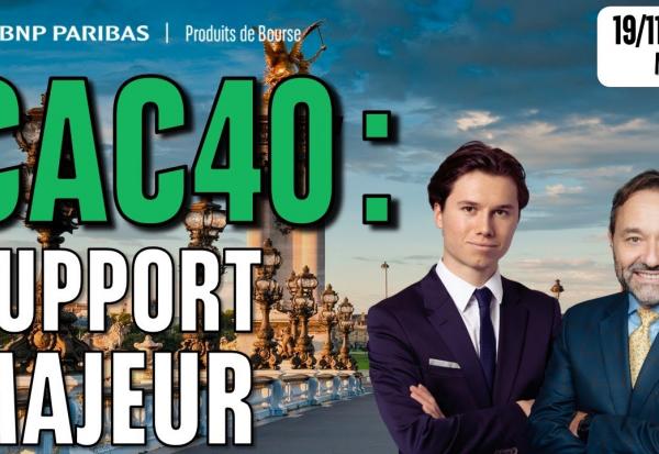 CAC40 : Sur un support majeur - 100 % Marchés - 19/11/2025 - M