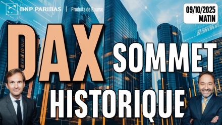 DAX : Nouveau SOMMET historique dès l'ouverture - 100 % Marchés - 09/10/2025 - M