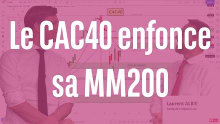 Le CAC40 enfonce sa MM200 - 100% Marchés - matin - 22/09/23
