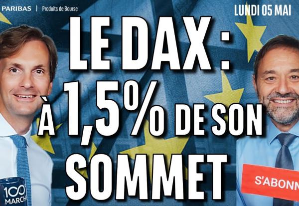 Le DAX à 1.5% de son somme - 100% Marchés